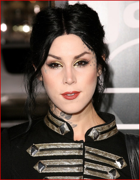 Kat Von D attended the Jackass 3D premiere in Los Angeles on Wednesday