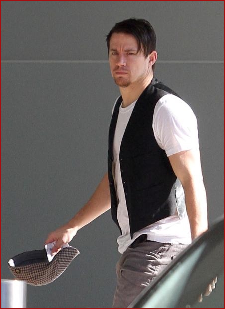 Why so serious Channing Tatum Showing a stern face to the paparazzi 