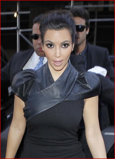 Kim Kardashian was spotted arriving at the Sirius Satellite Company building