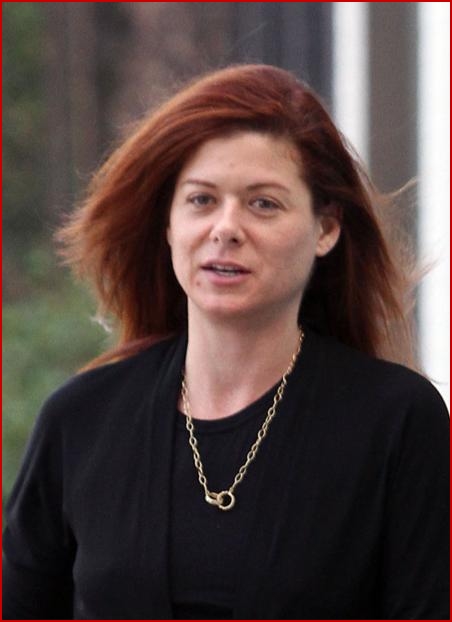 After getting a quick wash cut and blowdry Debra Messing was spotted 